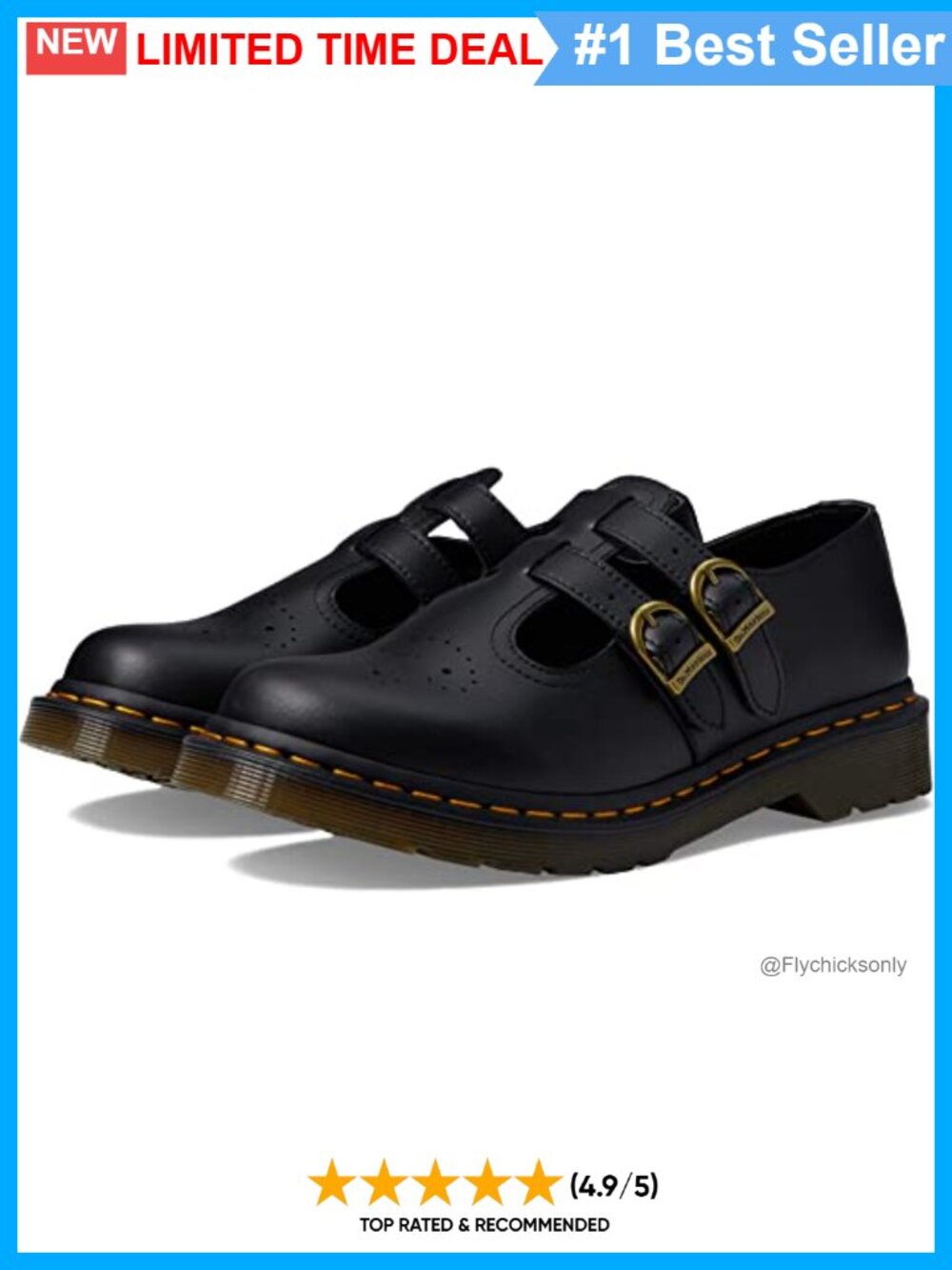 Vegan 8065 Mary Jane Flat T-Bar Buckle Synthetic Shoe
